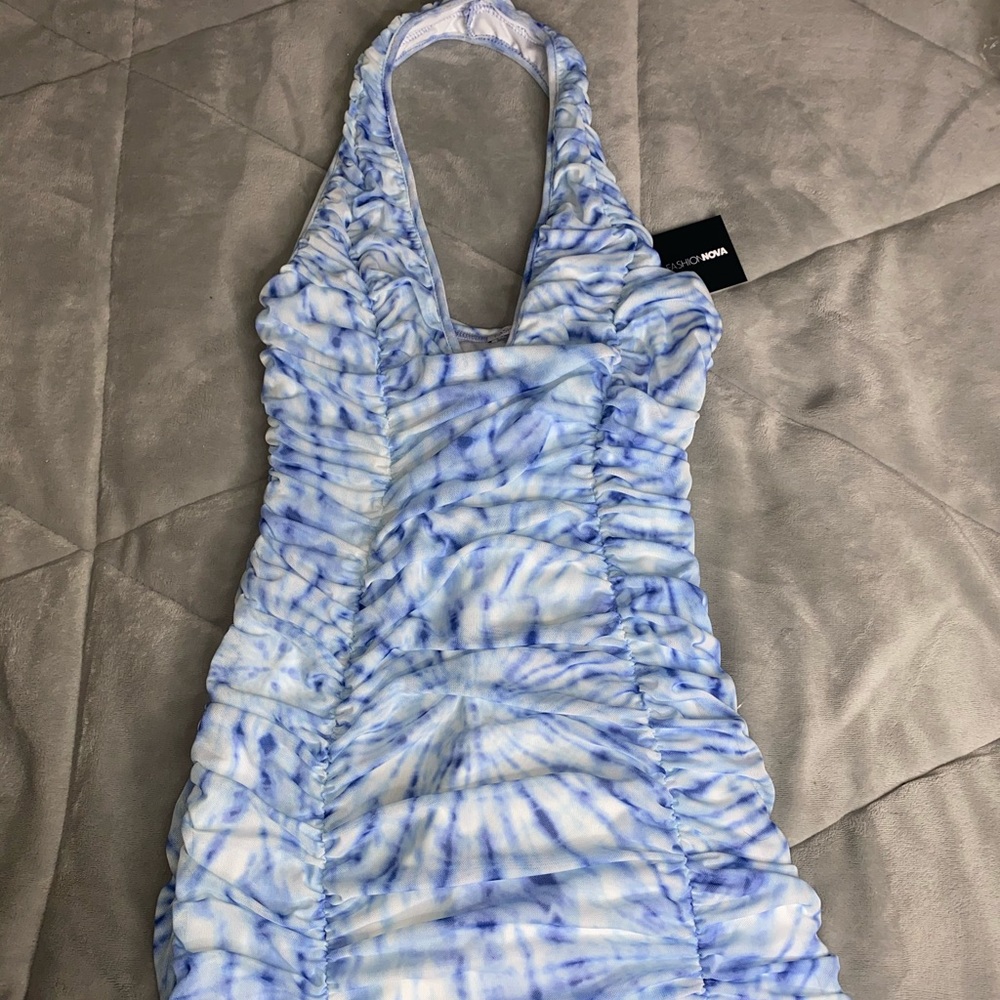 Halter mini dress